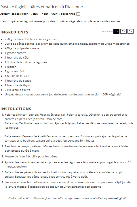 recette pates italiennes